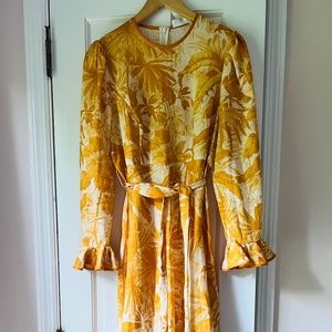 Zimmermann linen golden yellow midi linen